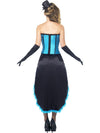 Blue Burlesque Dancer Costume